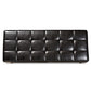Sanford Mid-Century Modern Dark Brown Faux Leather Upholstered and Walnut Brown Finished Wood Dining Bench FredCo
