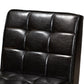 Sanford Mid-Century Modern Dark Brown Faux Leather Upholstered and Walnut Brown Finished Wood Dining Chair FredCo