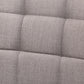 Sanford Mid-Century Modern Grey Fabric Upholstered and Walnut Brown Finished Wood 4-Piece Dining Nook Set FredCo