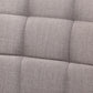 Sanford Mid-Century Modern Grey Fabric Upholstered and Walnut Brown Finished Wood 5-Piece Dining Nook Set FredCo