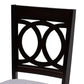 Sanne Modern and Contemporary Grey Fabric Upholstered and Dark Brown Finished Wood 5-Piece Dining Set FredCo