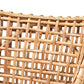 Saoka Modern and Contemporary Natural Brown Finished Wood and Rattan Dining Chair FredCo