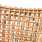 Saoka Modern and Contemporary Natural Brown Finished Wood and Rattan Dining Chair FredCo