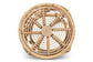 Saranna Modern Bohemian Natural Brown Finished Rattan End Table FredCo