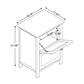 Sariah Mid-Century Modern White Finished Wood and Rattan 2-Door Nightstand FredCo