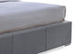 Sarter Contemporary Grid-Tufted Grey Fabric Upholstered Storage King-Size Bed with 2-drawer One (1) King Size Bed FredCo