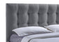 Sarter Contemporary Grid-Tufted Grey Fabric Upholstered Storage King-Size Bed with 2-drawer One (1) King Size Bed FredCo