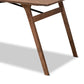 Saxton Mid-Century Modern Transitional Walnut Brown Finished Wood Dining Table FredCo