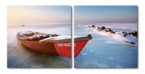 Seasonal Seashore Mounted Photography Print Diptych FredCo