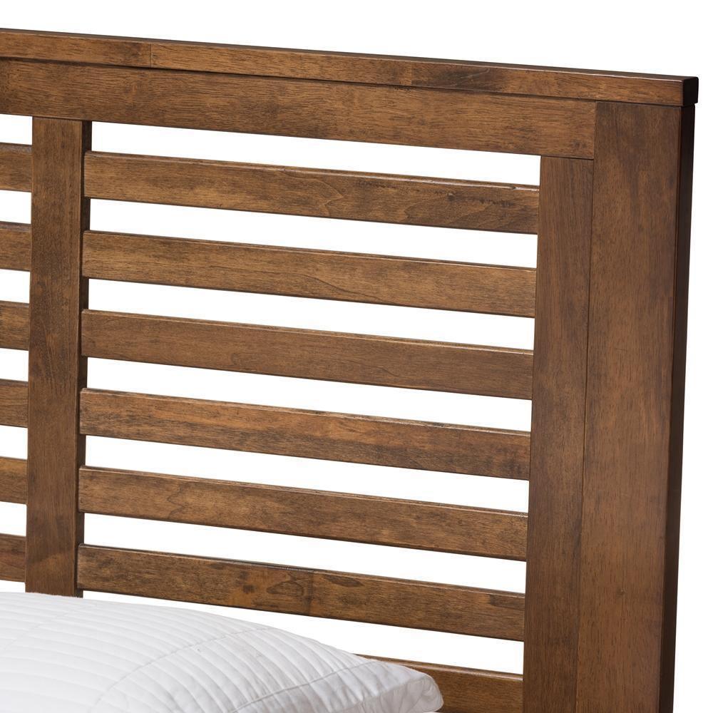 Sedona Modern Classic Mission Style Brown-Finished Wood Twin Platform Bed with Trundle FredCo