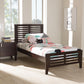 Sedona Modern Classic Mission Style Dark Brown-Finished Wood Twin Platform Bed FredCo