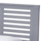 Sedona Modern Classic Mission Style Grey-Finished Wood Twin Platform Bed FredCo