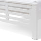 Sedona Modern Classic Mission Style White-Finished Wood Twin Platform Bed with Trundle FredCo