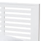 Sedona Modern Classic Mission Style White-Finished Wood Twin Platform Bed with Trundle FredCo