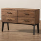 Selena Mid-Century Modern Brown Wood 4-Drawer Dresser FredCo