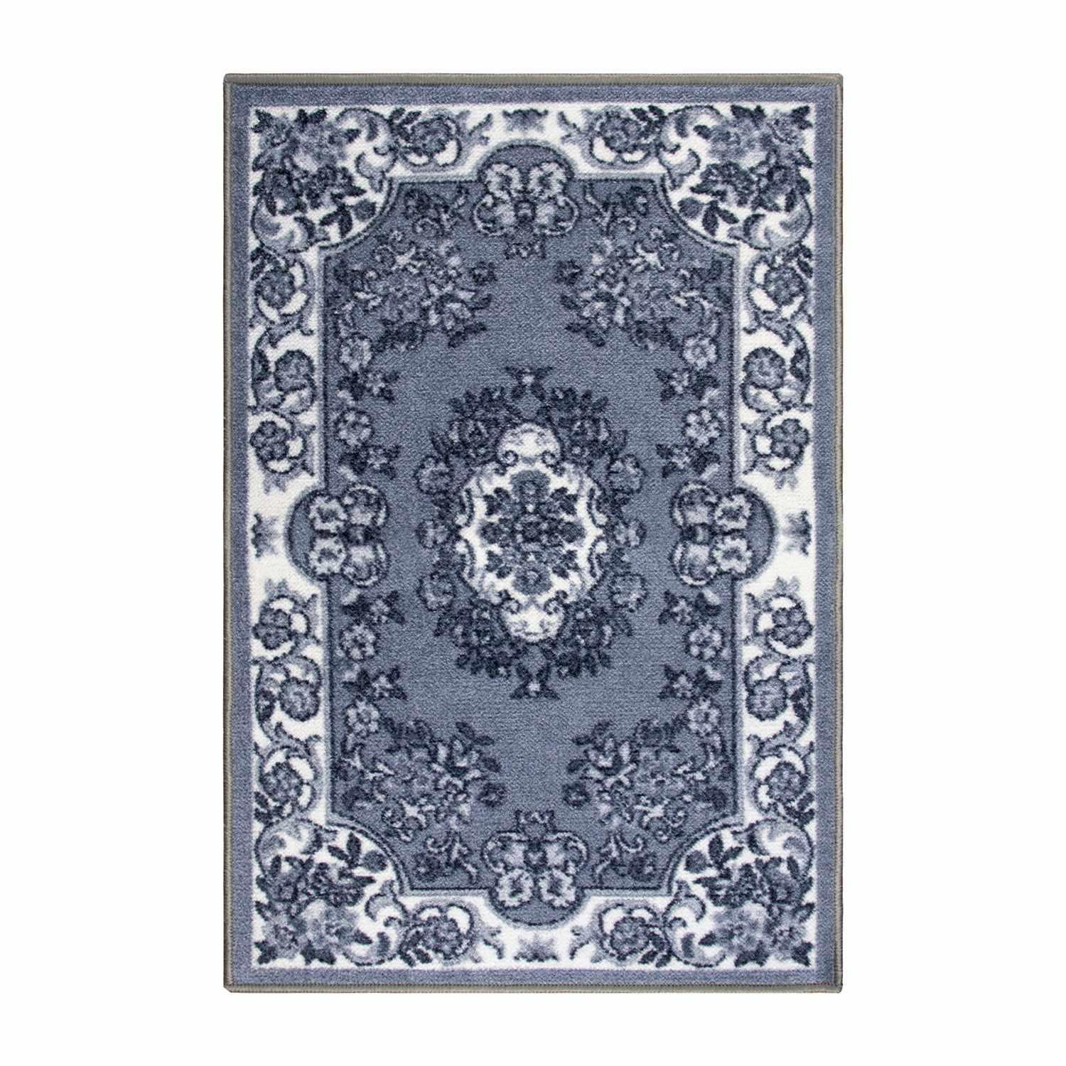 Seraphina Non-Slip Foldable Vintage Floral Rug FredCo