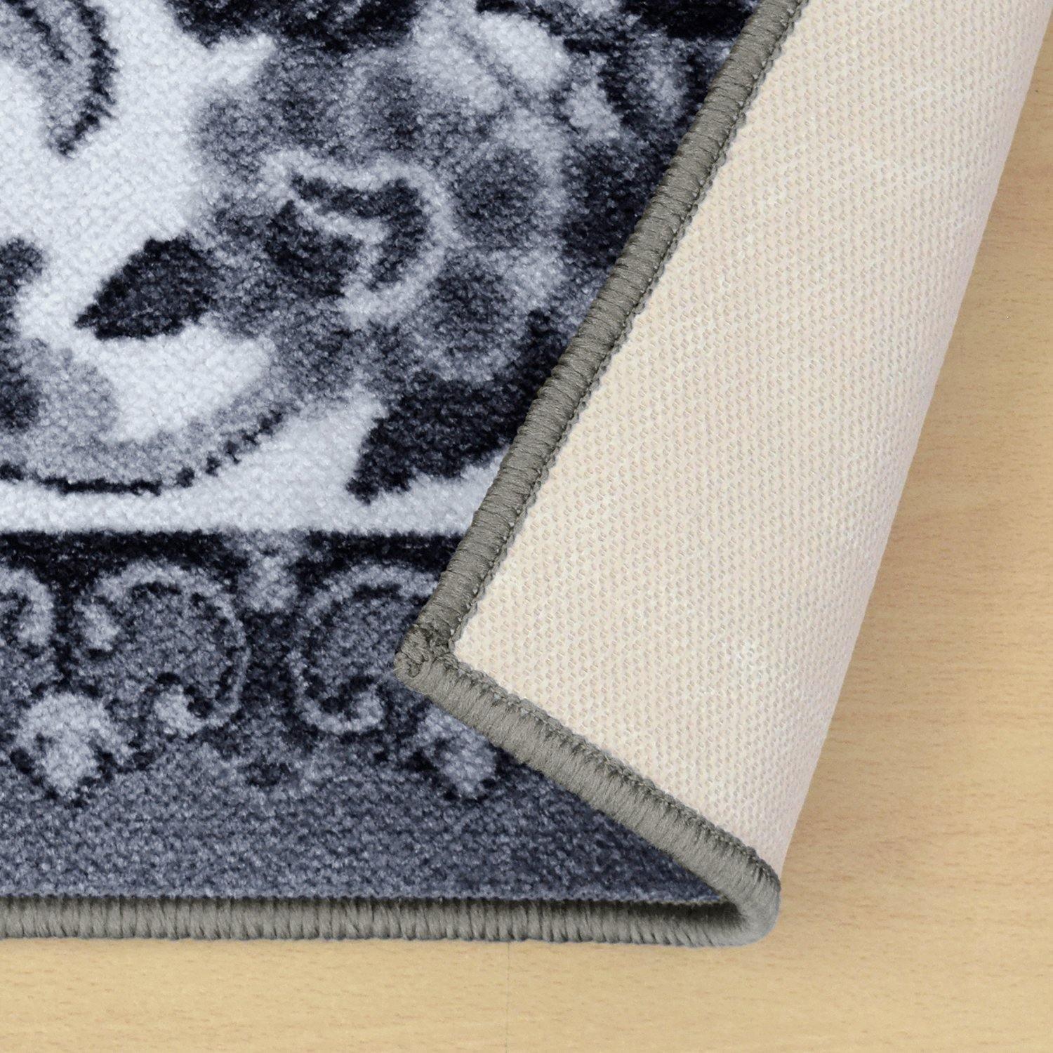 Seraphina Non-Slip Foldable Vintage Floral Rug FredCo