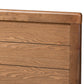 Seren Mid-Century Modern Walnut Brown Finished Wood King Size Headboard FredCo
