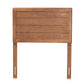 Seren Mid-Century Modern Walnut Brown Finished Wood Twin Size Headboard FredCo