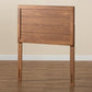 Seren Mid-Century Modern Walnut Brown Finished Wood Twin Size Headboard FredCo