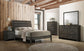 Serenity 4-piece Eastern King Sleigh Bedroom Set Mod Grey Coaster FredCo