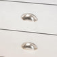 Serge French Industrial Silver Metal 2-Drawer Accent Storage Cabinet FredCo