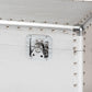 Serge French Industrial Silver Metal Storage Trunk FredCo