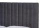 Serrano Contemporary Glam and Luxe Grey Velvet Fabric Upholstered and Gold Metal Queen Size Platform Bed FredCo