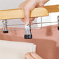 Set of 10 Natural Wooden Pants Hangers FredCo