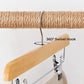 Set of 10 Natural Wooden Pants Hangers FredCo