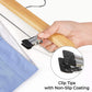 Set of 10 Natural Wooden Pants Hangers FredCo