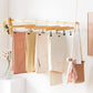 Set of 10 Natural Wooden Pants Hangers FredCo