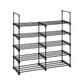 Set of 2 5-Tier Metal Shoe Storage Organizer, Black FredCo