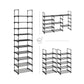 Set of 2 5-Tier Metal Shoe Storage Organizer, Black FredCo