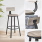 Set of 2 Bar Chairs with Backrests FredCo