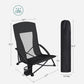 Set of 2 Black Portable Beach Chair FredCo