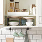 Set of 2 Brown Spice Racks Kitchen Organizer Shelf FredCo
