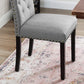 Set of 2 Dining Chair with High Backrest Light Gray FredCo