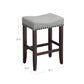 Set of 2 Gray Bar Counter Dining Stools FredCo