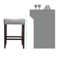 Set of 2 Gray Bar Counter Dining Stools FredCo