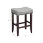 Set of 2 Gray Bar Counter Dining Stools FredCo