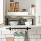 Set of 2 Greige Counter Organizer Shelves for Kitchen FredCo