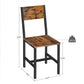 Set of 2 Industrial Brown Dining Chairs FredCo