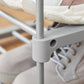 Set of 2 Metal Shoe Storage Organizer with 5 Shelves, Gray FredCo