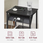 Set of 2 Plug-in Series Side Table, USB, Black Nightstand FredCo