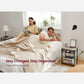 Set of 2 Plug-in Series Side Table, USB, Greige FredCo