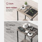 Set of 2 Plug-in Series Side Table, USB, Greige FredCo