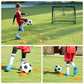 Set of 2 Pop-Up Soccer Goals, Black FredCo