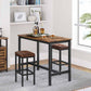 Set of 2 PU Bar Stools FredCo