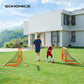 Set of 2 Soccer Net for Backyard, Orange FredCo